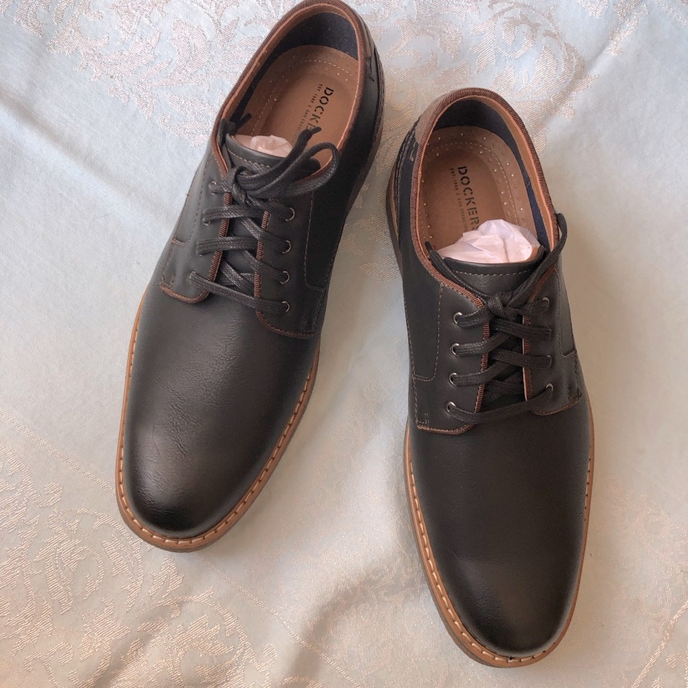 Mens Dockers Bronson Black Oxfords size 10